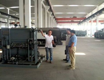 山東科天環境田道勇董事長一行到我公司參觀考察