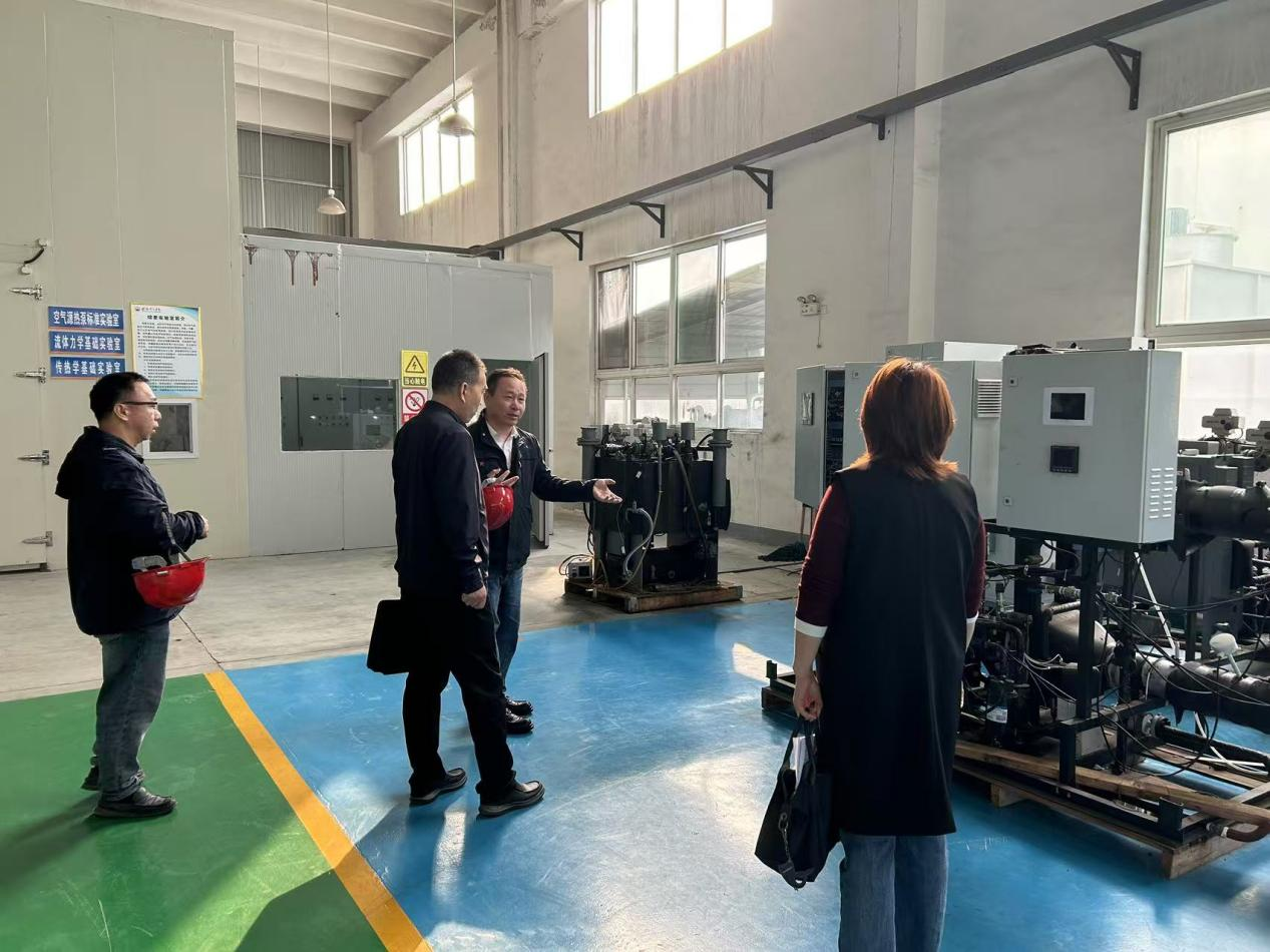 濰坊市現代產業學院建設檢查小組到山東祿禧新能源科技有限公司交流考察